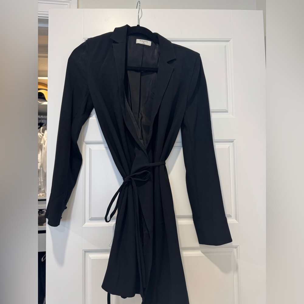 Babaton Black wrap Dress